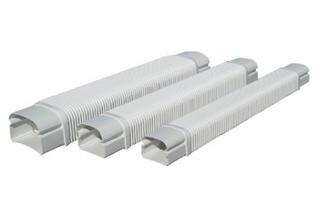 PVC flexible sleeve for cable beds Eco Line MF-60 (60 mm) neutral white
